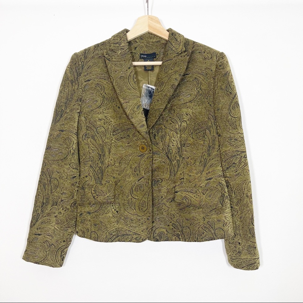 NWT Grace Elements Buckingham Blazer Jacket Paisl… - image 2